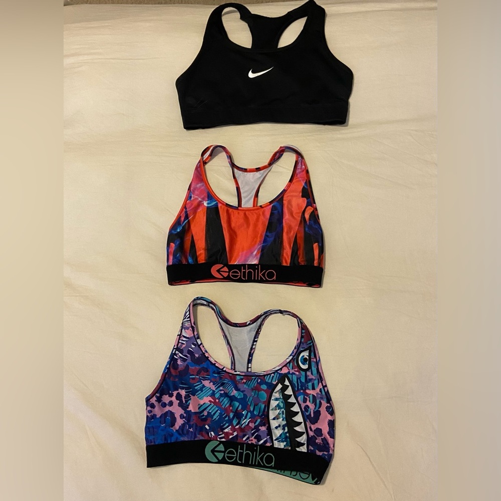 3 sports bras all size medium